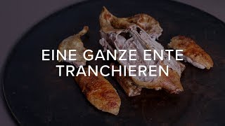 Eine ganze Ente tranchieren Schritt für Schritt [upl. by Eissalc]