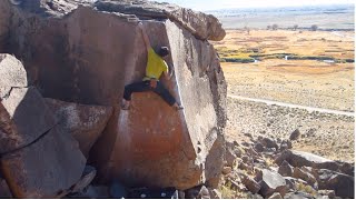 Bishop Bouldering Atari V6 [upl. by Edualc]