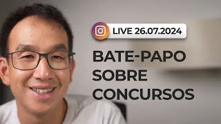 Live  26072024  Batepapo sobre concursos [upl. by Veneaux406]