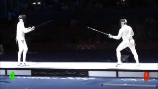 Olympics 2012 Mens Epee Final Piasecki v Limardo Gascon [upl. by Fakieh]