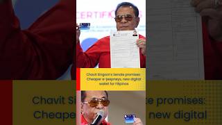 Chavit Singsons Senate promises Cheaper ejeepneys new digital wallet for Filipinos [upl. by Gualterio]