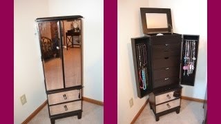 Review Hayworth Jewelry Armoire in Espresso [upl. by Akibma]