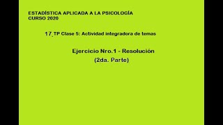 17 TP Clase 5 Repaso Ej 1 2da Parte [upl. by Katrine]