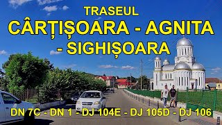 Calatorie prin Transilvania pe traseul Cârțișoara  Agnita  Sighișoara august 2024 [upl. by Carter]