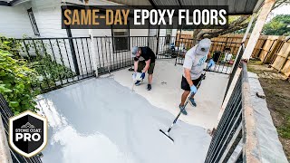 Single Day Epoxy Floor Coating  Stone Coat PRO Flake Flooring System [upl. by Guild]