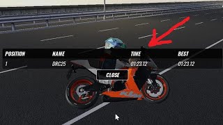 WORTH TO BUY KTM RC8R THE RIDE ROBLOX HIGHWAY RACE [upl. by Htebaras]