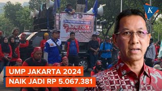 Tok UMP DKI Jakarta 2024 Naik 33 Persen Jadi Rp 5067381 [upl. by Ordnagela]