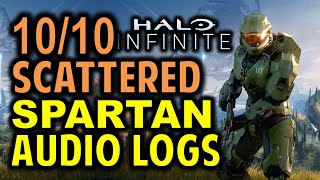 Scattered Spartan Audio Logs All 10 Locations  Halo Infinite Collectibles Guide [upl. by Ahselrak769]