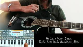 Ghalat Fehmi Tarasti Hai Nigahen Instrumental Cover Guitar Piano Cover Status [upl. by Arutnev825]