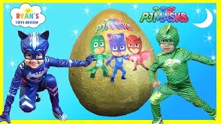 PJ MASKS GIANT EGG SURPRISE Toys for Kids [upl. by Aettam]