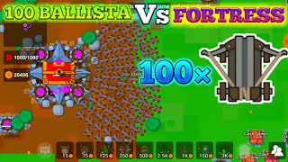 DESTROYING FORTRESS WITH 100 BALLISTA IN LORDZIO MOBILE  BALLISTA ARMY VS FORTRESS [upl. by Dinsmore]