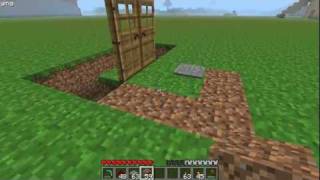 Minecraft How To Make a Double Door w a Pressure Plate [upl. by Aenehs512]