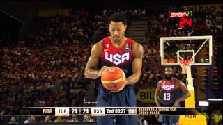 TurkeyUSA 4035 FIBA Basketball World Cup  2nd Quarter [upl. by Billi366]