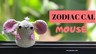 ZODIAC MOUSE amigurumi crochet along 2021  Easy amigurumi tutorial for beginners [upl. by Sirret]