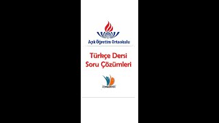 AÖO Türkçe 8 Sınıf 2324 Aralık 202324  1 Dönem Soru Çözümleri [upl. by Ayiotal]