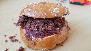 Burger King Easter Lent Burger Cream Strawberry Sauce And Crownie In A Cardamom Bun [upl. by Gillead]