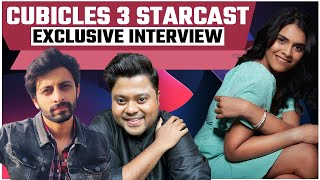 Cubicles 3 Starcast Exclusive Interview with Abhishek Chauhan Badri Chavan Ayushi Gupta FilmiBeat [upl. by Aleacim]