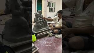 gauri ganapti making belvalkarartstudio clayganesh ganeshidol [upl. by Rube]