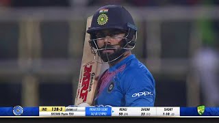 Virat Kohli 72 38 vs Australia 2nd T20I 2019 Bangalore Ball By Ball [upl. by Esyned]