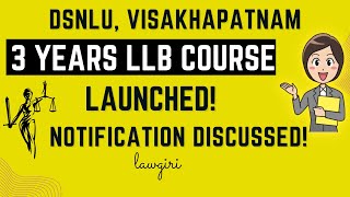 DSNLU Vishakhapatnam 3 years LLB Course DetailsNLU Vizag Eligibility Fees No of Seats Syllabus [upl. by Yortal135]