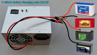 12V Battery Charging Auto Cut Off  250Ah 200Ah 150Ah 100Ah 40Ah 7Ah Battery Charging AutoCut [upl. by Iram421]