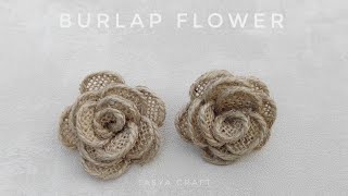 Burlap Flower Tutorial 4 [upl. by Jeralee]