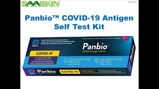 Abbott Panbio™ COVID19 Antigen Self Test Kit  Testing Procedure [upl. by Nathalie]