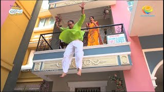 Bhide Jumps Off Balcony  Taarak Mehta Ka Ooltah Chashmah  TMKOC Comedy  तारक मेहता [upl. by Aihceyt]