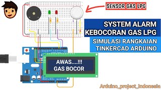 TUTORIAL SIMULASI TINKERCAD ARDUINO INDONESIA PROJECT ARDUINO SISTEM PERINGATAN KEBOCORAN GAS SENSOR [upl. by Eatnwahs190]