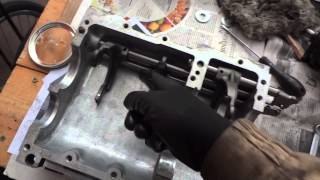 1987 Corolla GT AE86 Gearbox Rebuild Part 104  Assembling Fork Shafts and Forks [upl. by Llerret]