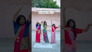 Teacher’s Dance Performance shorts ytshorts comedy rishabhhshukla [upl. by Ardnekat]