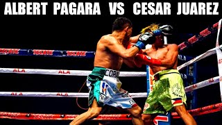 ALBERT PAGARA VS CESAR JUAREZ HIGHLIGHTS FILIPINO CONTENDERS FIRST LOSS [upl. by Boylan]