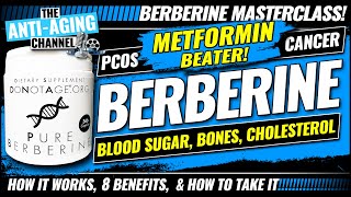 BERBERINE  Berberine vs Metformin  Blood Sugar  Weight Loss  Anti Aging [upl. by Winters252]