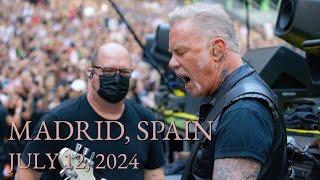 Metallica Live In Madrid Spain July 12 2024 Full concert multicam [upl. by Soisatsana]