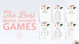 THE BEST Easy Printable Games for Bridal Showers and Baby Showers [upl. by Aciret670]