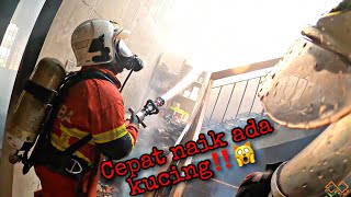 quot TOLONG ABANG BOMBA ADA KUCING DALAM TU quot KEBAKARAN RUMAH  CELORENG BOMBA [upl. by Ys]