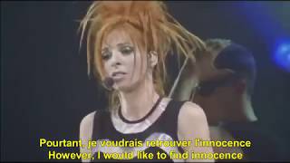 Mylène Farmer  Désenchantée French English Lyrics Translation Paroles  Learn with Songs [upl. by Aicital]