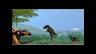 Edmontonia vs Acrocanthosaurus thumbnail  dinosaur battle GB4 [upl. by Amasa]