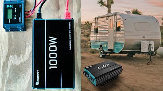 Renogy 1000W Pure Sine Wave Inverter 12V DC to 120V AC Converter Solar Power Inverter Overview [upl. by Fulks]