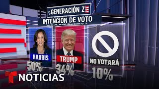 Harris le saca amplia ventaja a Trump entre los votantes de la generación Z  Noticias Telemundo [upl. by Nireil]