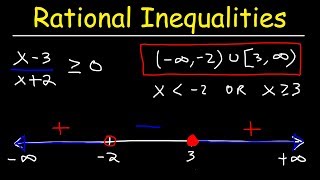 Rational Inequalities [upl. by Gaves978]