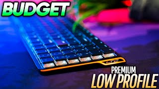 Budget RGB LOW PROFILE Wireless Keyboard Review LTC Nimbleback [upl. by Mireille468]