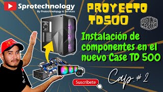 Proyecto MasterBox TD500 Instalación de Motherboard CPU y Refrigeración Cap2 [upl. by Denton]