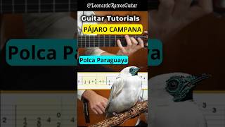 Pájaro Campana  Polca Paraguaya 🎸 Tutorial  TABS pajarocampana guitartutorial polca shorts [upl. by Chace306]