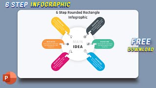 57PowerPoint Tutorial 6 Step Infographic Presentation  Graphic Design [upl. by Anekam326]