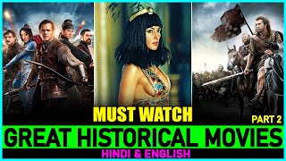 Top 7 Great HISTORICAL MOVIES Like Game Of Thrones In Hindi  P2  Top 10 Epic Historical Movies [upl. by Airotal]