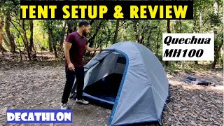 Quechua 3 person camping Tent MH 100  campingtent  decathlon  campingindia [upl. by Laucsap]