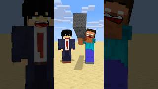 HELP Herobrine To Power Up Then Throw Bigger And Bigger Stick friendship shorts trending anime [upl. by Buyers]