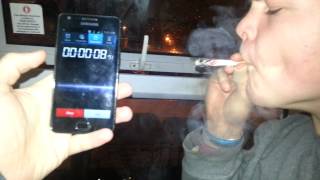 16 Seconds Worlds fastest cigarette smoked [upl. by Tristas365]