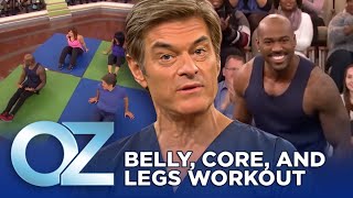 How to Work Out Your Belly Core and Legs  Oz Fit [upl. by Payton]